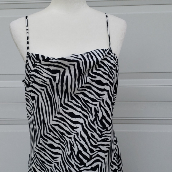 Banana Republic Summer Zebra Print dress size 8 - Picture 8 of 14
